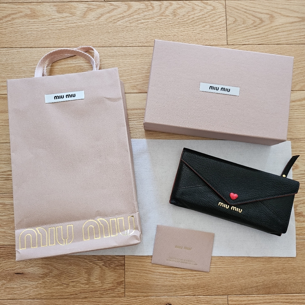 Miu Miu Madras love wallet